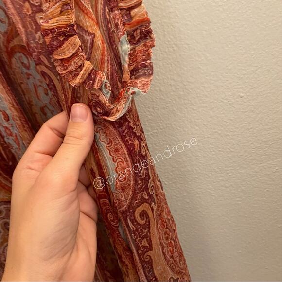 ZIMMERMANN Red Paisley Blouse 1 - Picture 12 of 16
